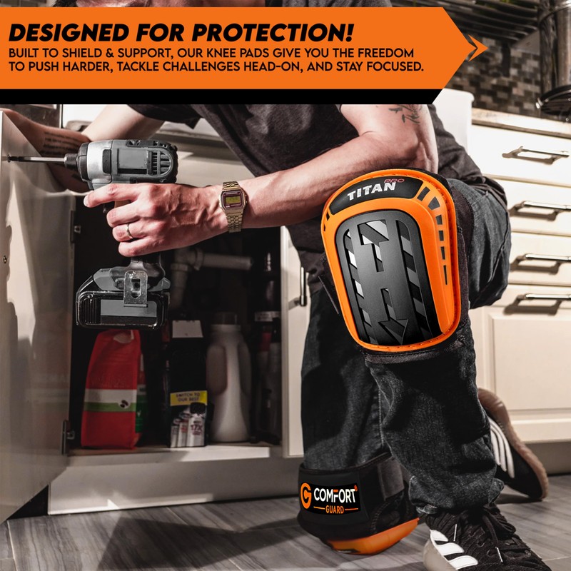 COMFORTGUARD Knee Pads Men Professional Knee Pads Work with Heavy