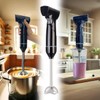 Rosenstein & Söhne Hand Blender, Stainless Steel Cordless Stick Blender