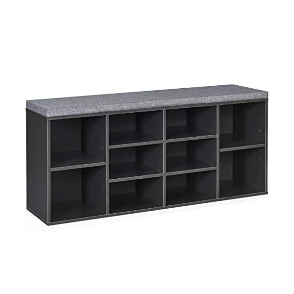 Giantex Shoe Storage Bench with Cushion, Entryway Shoe Rack Bench,