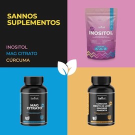 Inositol Myo Chiro Polvo 225g Ácido Fólico Zinc Precursor Colágeno Vitamina Prebióticos