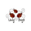 CafePress Lady Bugs Car Magnet 10 X 3 10" x