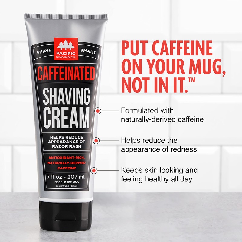 Pacific Shaving Company Caffeinated Shaving Cream & Aftershave Set -