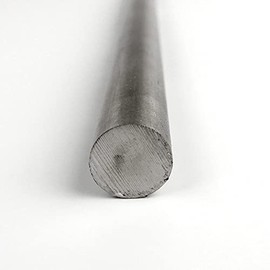 6Al-4V Titanium Round Bar, Unpolished (Mill) Finish, AMS 4928, MIL T-9047, 0.25" Diameter, 24" Length, OnlineMetals