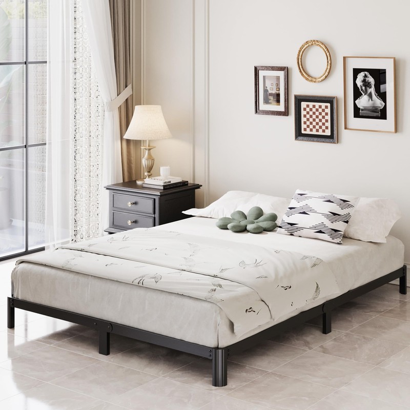 Lutown-Teen 7 Inch Low Profile Full Size Bed Frame with