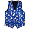 Barry.Wang Men's Christmas Vest Bow Tie Set Holiday Business Bowtie