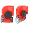 Snail Car Horn Red Air Electric Snail Single Horn Kit
