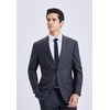 HISDERN Tie Men's Slim Ties for Men Solid Silk Tie
