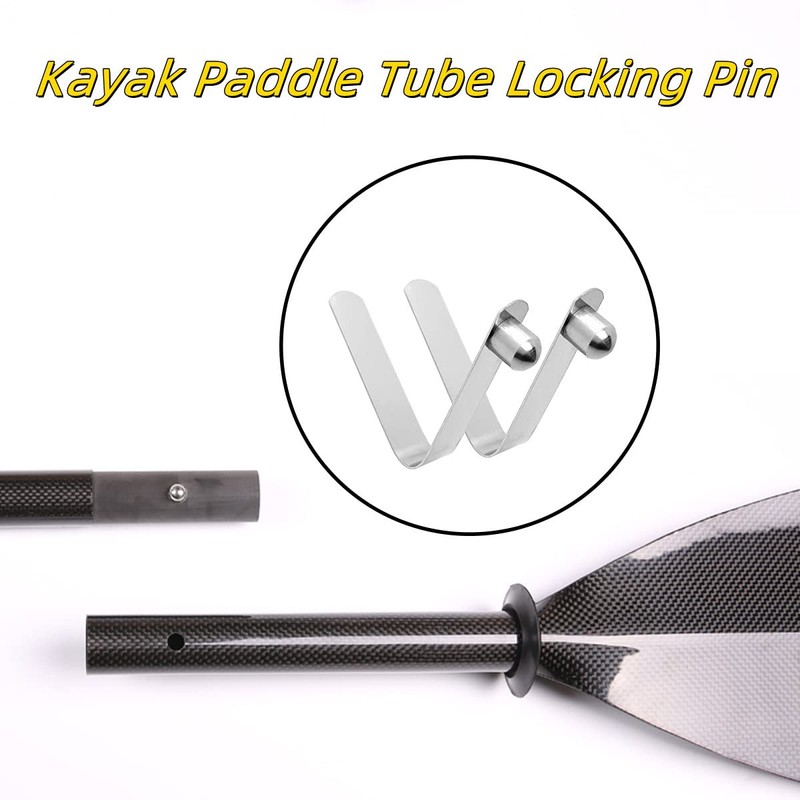 8pcs Kayak Paddle Spring Snap Clips, Stainless Steel Spring Button