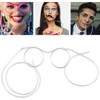 Funny Glasses Straw, Reusable Flexible Drinking Straw Novelty Eyeglass Frame