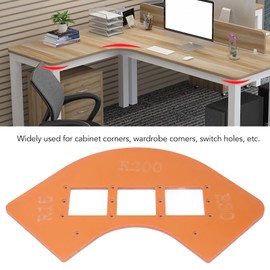 Rounded Corner Template Set for Woodworking Router Radius Jig with R15 R30 R100 R200 Guides for Smooth Cabinet, Wardrobe & Furniture Edge Cuts