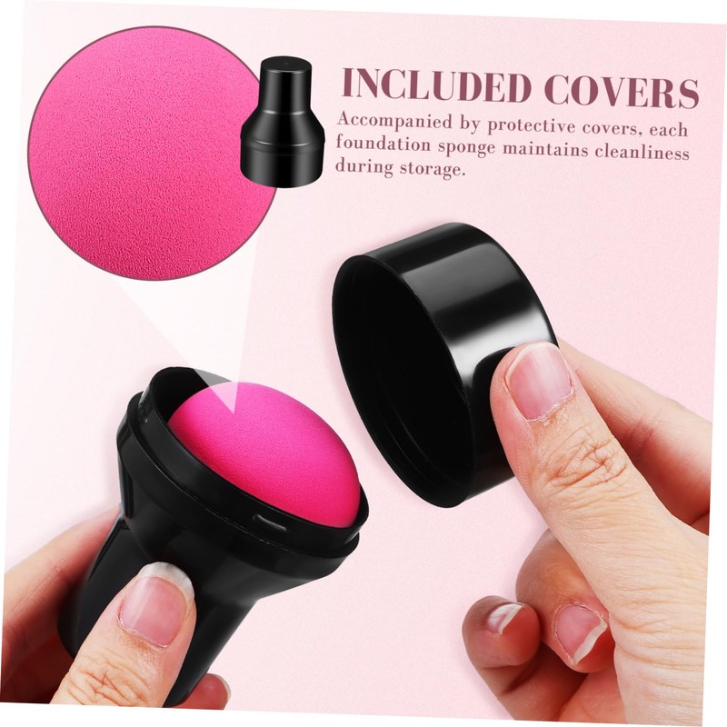 TOVINANNA 6pcs Makeup Sponge Round Powder Puff Blending Sponge Tool