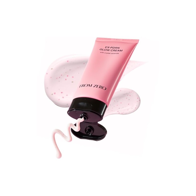 FROM ZERO EX-PDRN Glow Cream with Crystal Ceramide, Face Moisturizer,