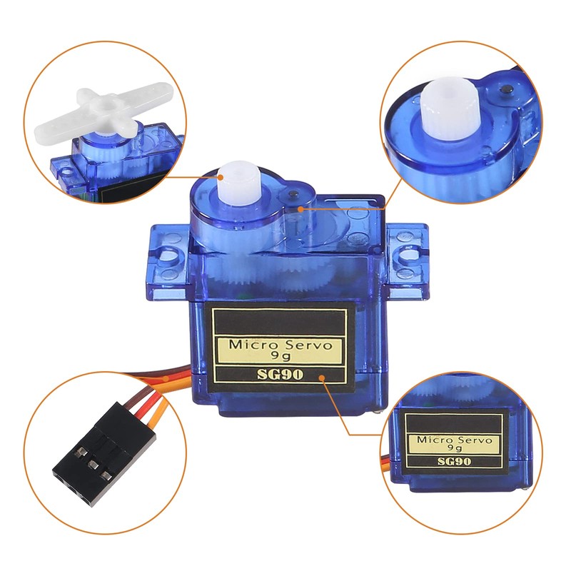 Alinan 12pcs SG90 Micro Servo Motor 9G Mini Servo Kit