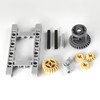 Technical Building Blocks Frame Differential Combined Gear Differential Wheels Compatible