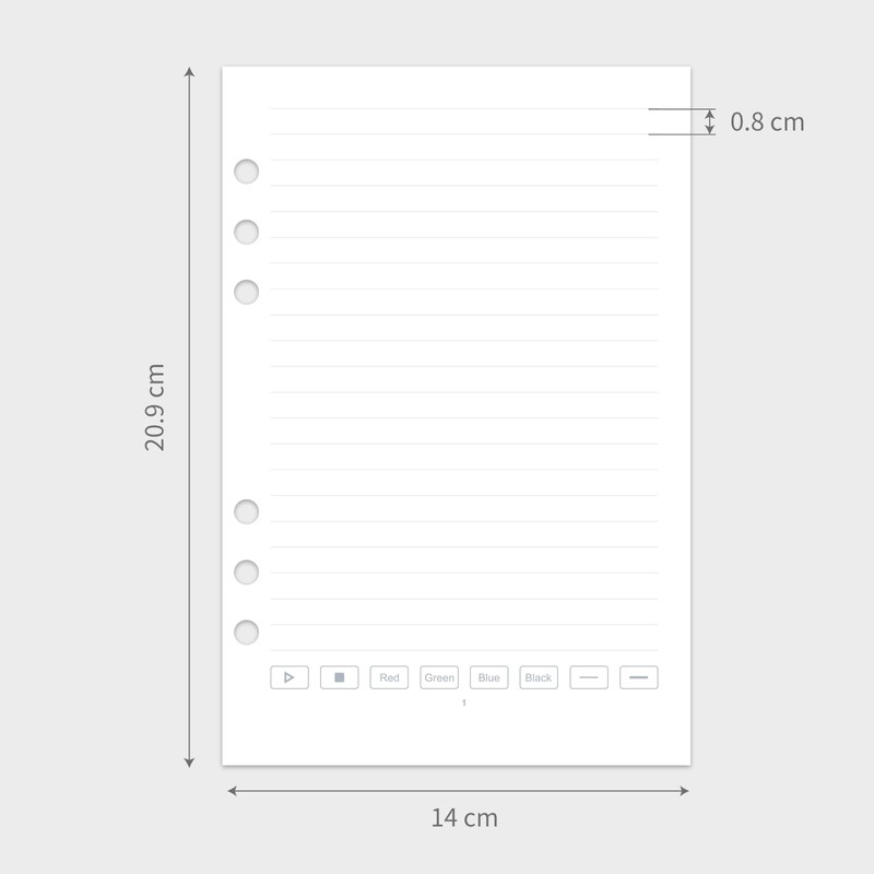 NEWYES SyncPen3 Electronic Notebook Refill, Exclusive Paper, A5, 64 Sheets