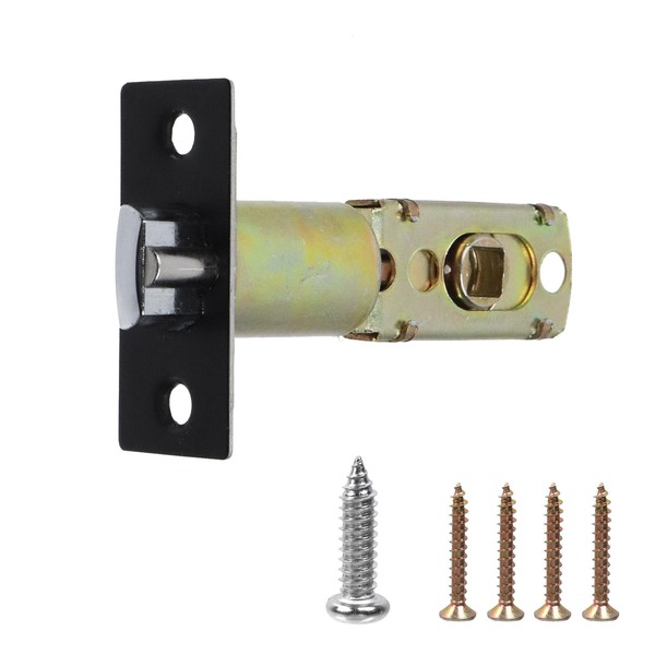 Crapyt Crapyt Adjustable Door Latch with Screws, Black 2-3/8" or