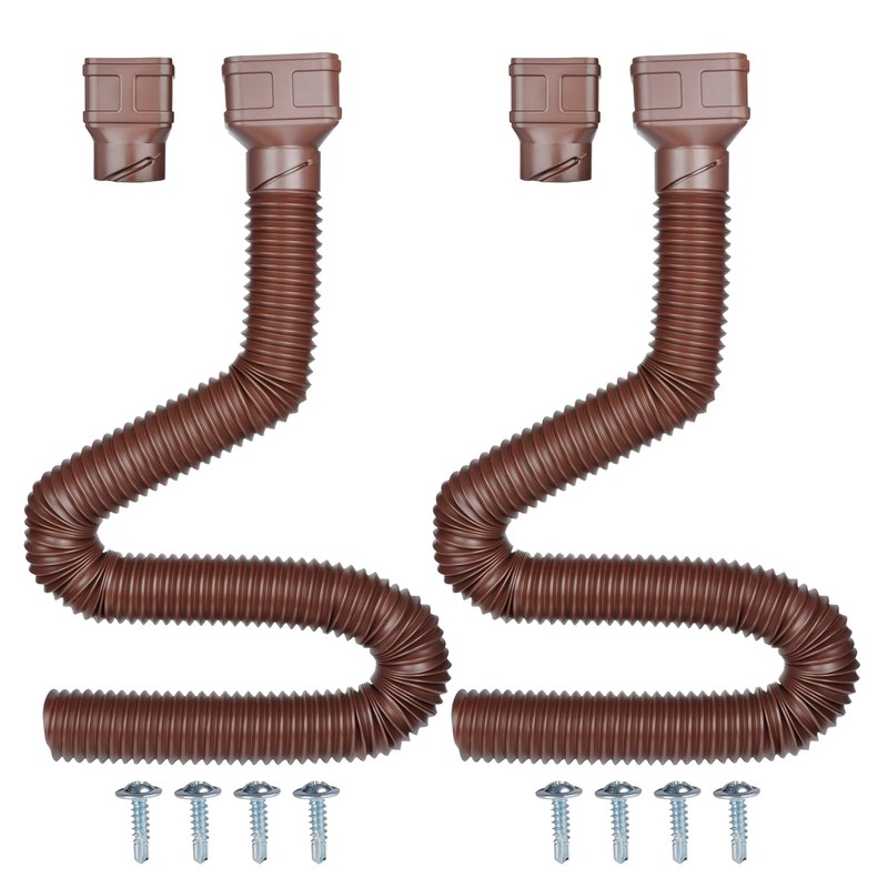 7ft Long Gutter Downspout Extensions, Outer diameter 3" Gutter Extensions