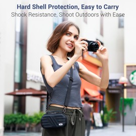 JJC Travel Hard Camera Case for Canon PowerShot V1 G7X Mark III II for Sony ZV-1F ZV-1 II ZV1 RX100 VII for Olympus TG-7 TG-6 TG-5 TG-4 Cameras and More