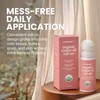 Organic Cold Pressed Castor Oil Roll-On, Hexane-Free, USDA 3 fl