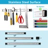 Rechabite 4 Pieces 24" Magnetic Tool Holder Strip, Stainless Steel