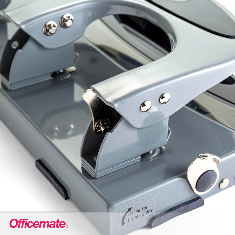 Officemate Deluxe 3-Hole Punch, Heavy Duty, with Chip Drawer, 45