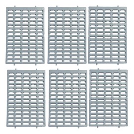 Generic Saguaro Acres Rabbit and Small Animal Cage Resting Mat for Wire Floored Cages - Pack of 6 (Grey)