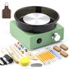 Mini Pottery Wheel Kit for Kids & Beginners Two-Way Rotation