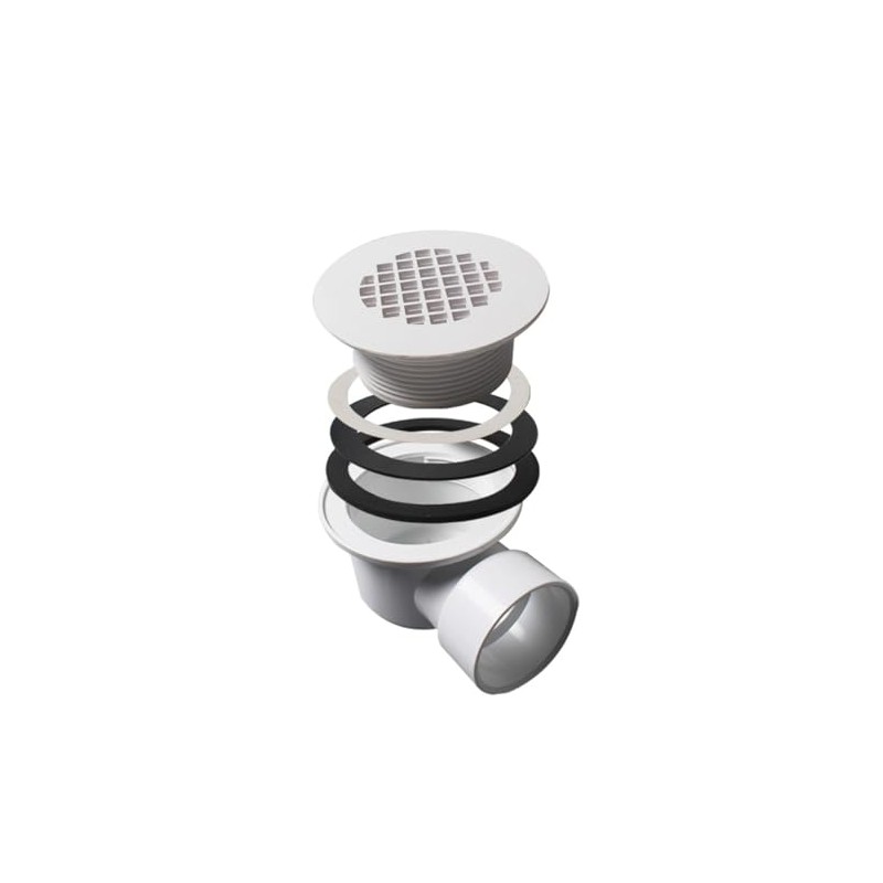 Low Profile Shower Drain Kit for 2” Side Outlet Shower