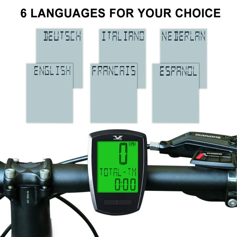 KASTEWILL Waterproof Wireless Bicycle Computer, German Bicycle Speedometer Wireless Tachometer