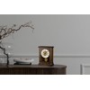 Bulova B1860 Vanderbilt Mantel Clock, Warm Walnut 12.25 x 9