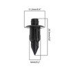 eMagTech 30 x Fairing Clips, 6 mm Rod Diameter, Plastic,