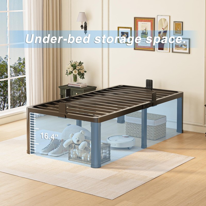 Yitong Angel 18 inch Twin Bed Frame with Round Corner