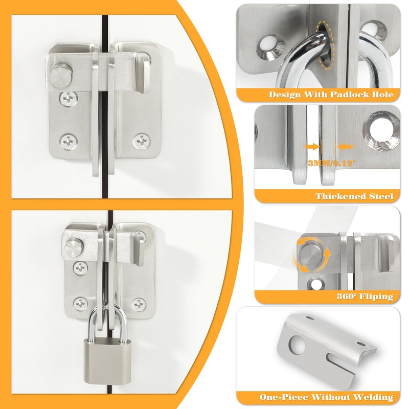 Alise Flip Latch Gate Latch,Shed Door Latch Barn Door Lock