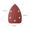 TA-VIGOR 40 Grit Detail Sander Sandpaper 5Pcs, 5 Holes Mouse