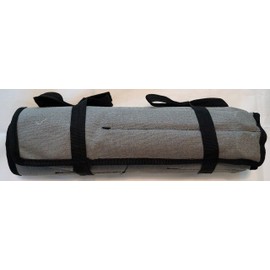 Wrench Organizer Metric & SAE Roll Up Tool Pouch Bag Handmade Hand-Crafted Heavy Weight 100% Cotton 15 Oz. Duck Canvas 26 Pockets | Washed Black/Grey