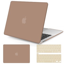 Seorsok Compatible with MacBook Pro 13 inch Case M2 2023,2022,2021-2016 A2338 M1 A2251 A2289 A2159 A1989 A1708 A1706,Plastic Hard Shell&Keyboard Cover,Brown