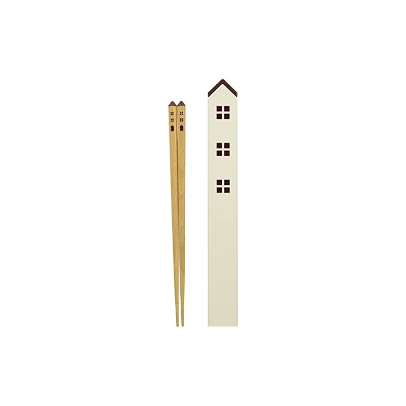 ナカノ 箸 はし箱 セット ブラウン 塗り箸 21cm カントリー ZAB-358BL