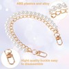FloralGrace Pearl Bag Chain Gold 30 cm Chain for Bag,