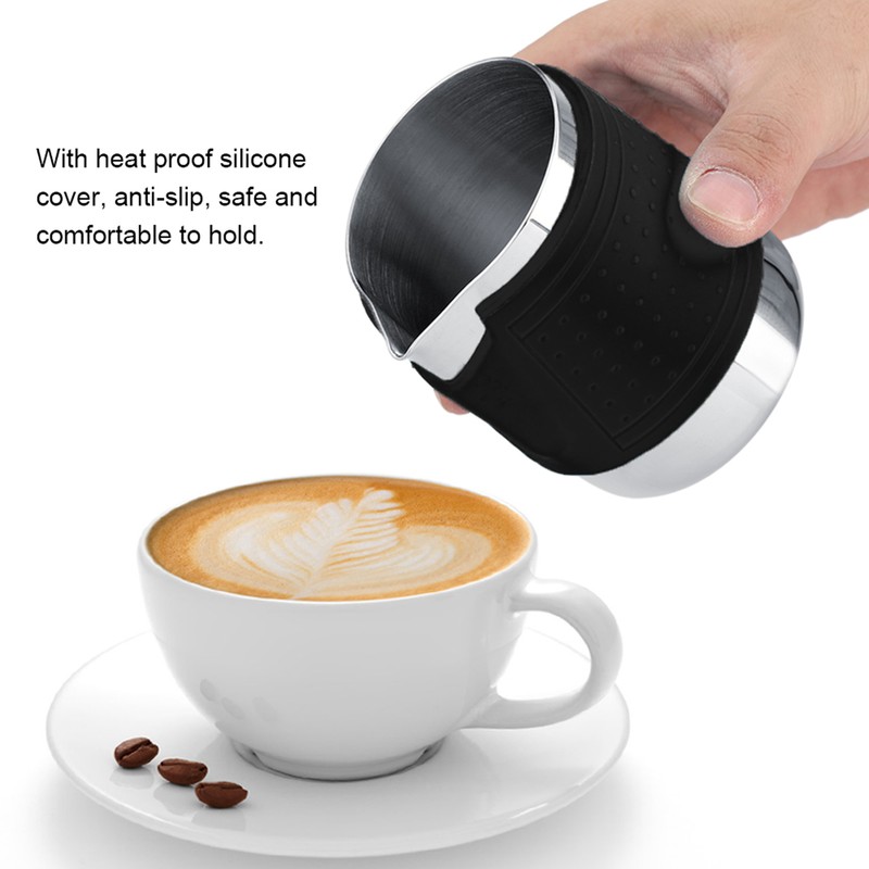 Stainless Steel Coffee Cup Frothing Milk Heat Proof Latte Pitcher
