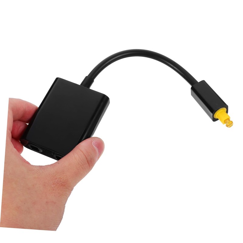Mipcase Digital Optical Audio Splitter Black One Input to Two