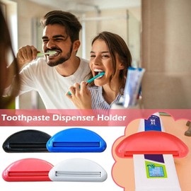 Toothpaste Tube Squeezer,Plastic Toothpaste Tube Squeezer Dispenser,Toothpaste Clips for Saving Toothpaste,Simple and Practical,Mobility and Daily Living Aids (Blauk)
