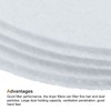 MECCANIXITY Universal Cloth Dryer Exhaust Filter, Cotton 235x31mm White for