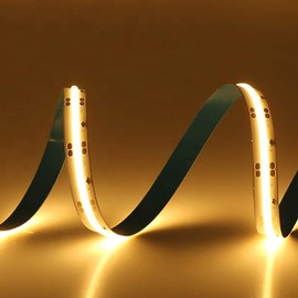 INNOVATE LED Strip 24 V COB 10 W/Metre Warm White 3000 K - 1000 lm/M - CRI > 80 - Dimmable Light Strip - Homogeneous Light - Strip - No Light Points Detectable (2 Metres - 2000 mm)