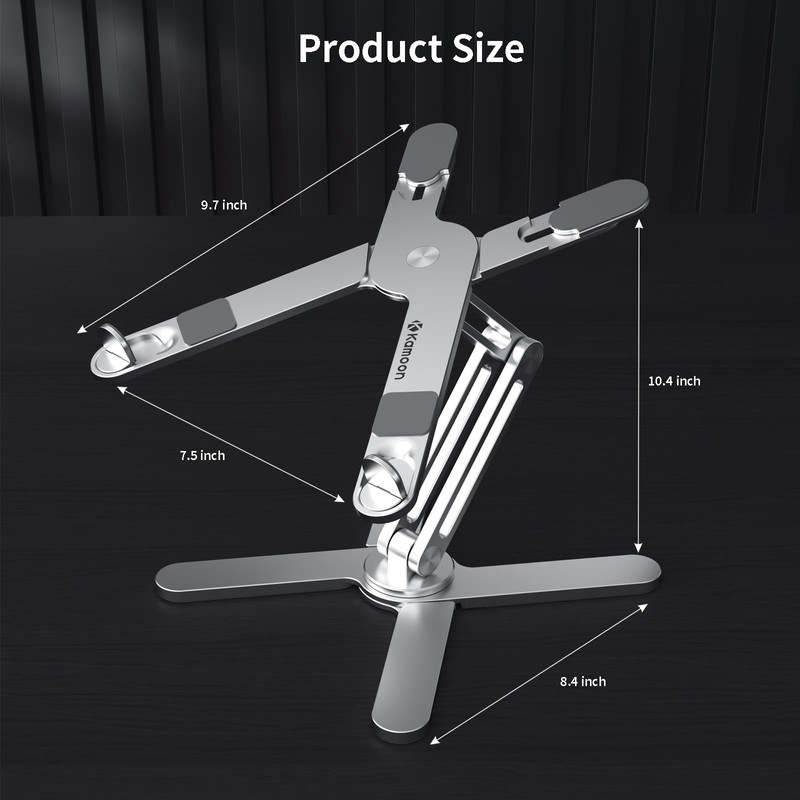 Laptop Stand Kamoon Portable Adjustable Tablet Computer Stand Aluminum Alloy