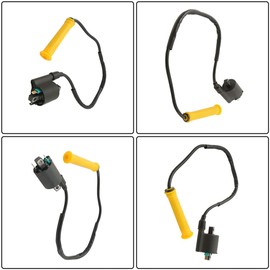 GXYWADY New Ignition Coil & Spark Plug and Cap Replacement for Honda Rancher 420 TRX420 2007 2008 2009 2010 2011 2012 2013 30510-HP5-601