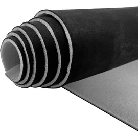 96“ × 60“ Black Car Suede Headliner Fabric with Foam Backing Material 1/9" 3mm Automotive Upholstery Liner for DIY Home Car Roof Trim Interior Replacement