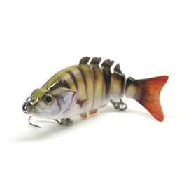 FISHIN ADDICT PERCH Swimbait Multi Jointed Fishing Lure realistic perch jack pattern and swim action 83mm 12 grams