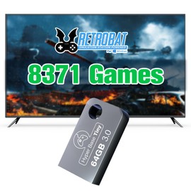 Hyper-base-tiny Portable Game Console with 8371 Classic Retro Games, Wireless Game Console for PC, Plug and Play Retro Video Game Console, Emulator Console with 15 Emulators