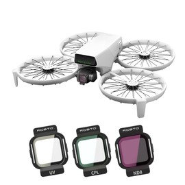 RCstyle 3 Pack Kit ND Filters Set for DJI Flip, Multi-Coated Gimbal Camera Protective Lens Filters for DJI Flip Accessories(ND8, CPL, UV)