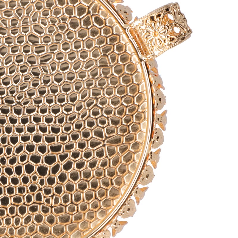 Fruit Tray Metal Round Place Snacks Small Jewelry Multifunctional Home